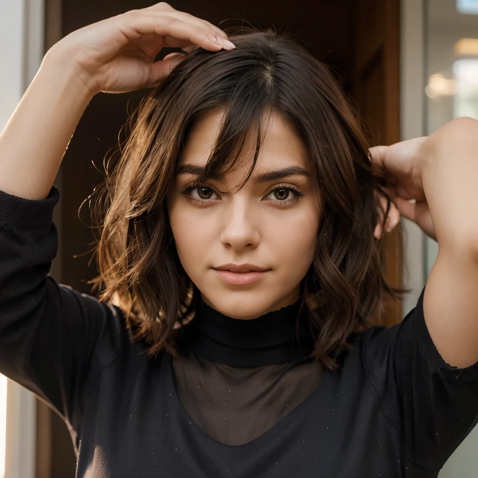Personagem feminino lutador cabelo curto