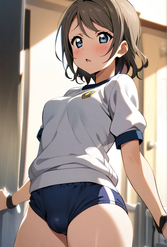 1 gitl love live Watanabe You gym uniform buruma  bulge

