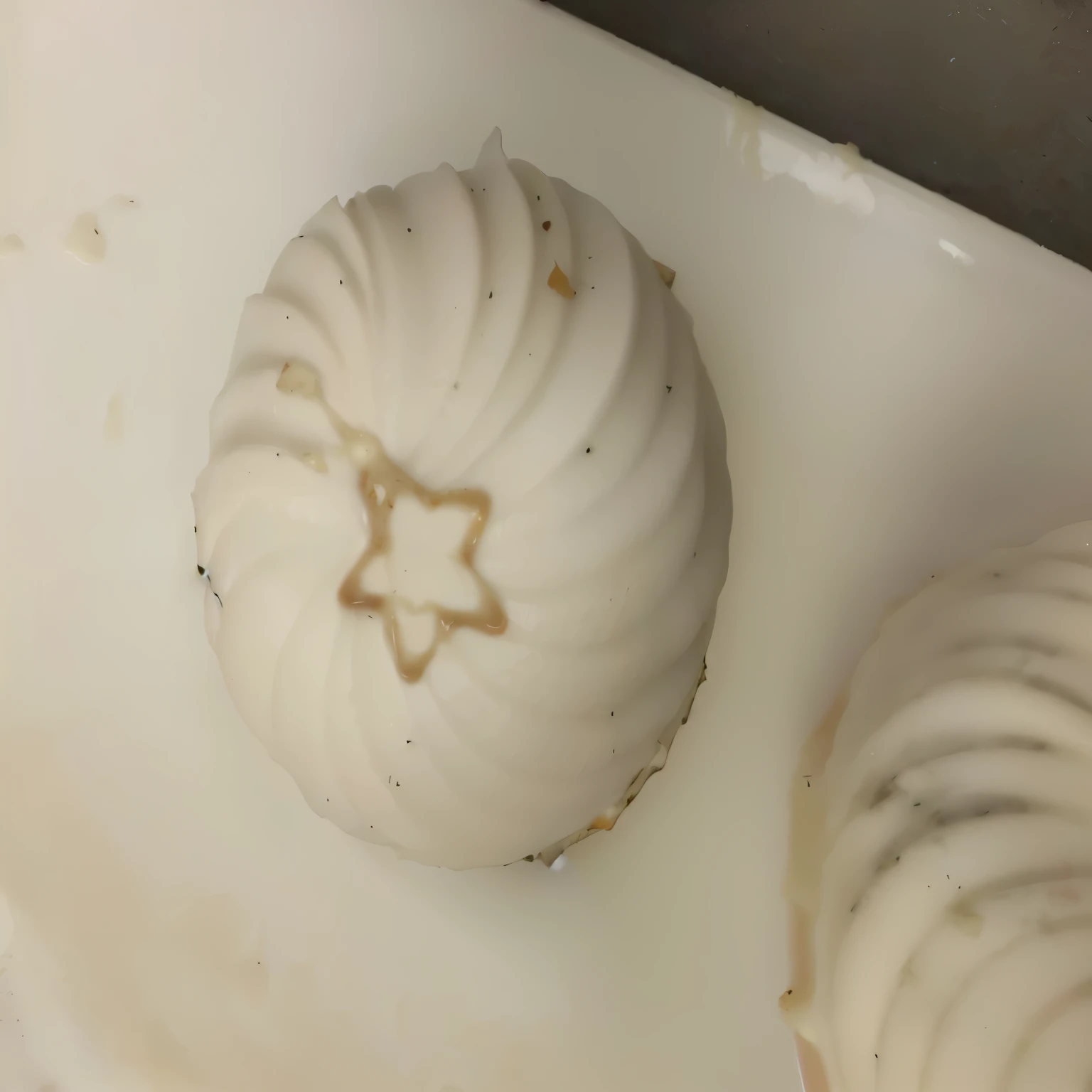 It is a dish with many creams and spices