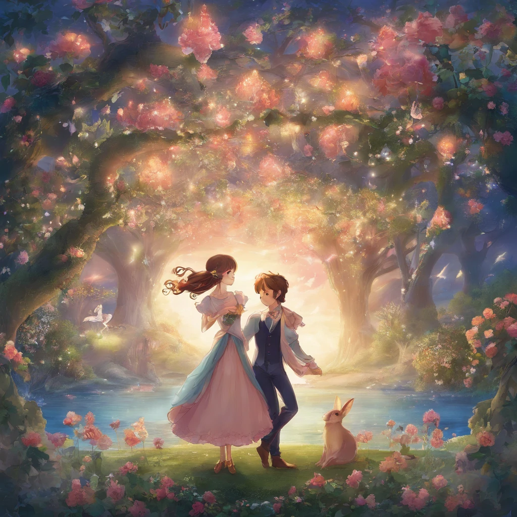 male、Two people、A place where flowers bloom、A good friend、youth、In a suit、smile、