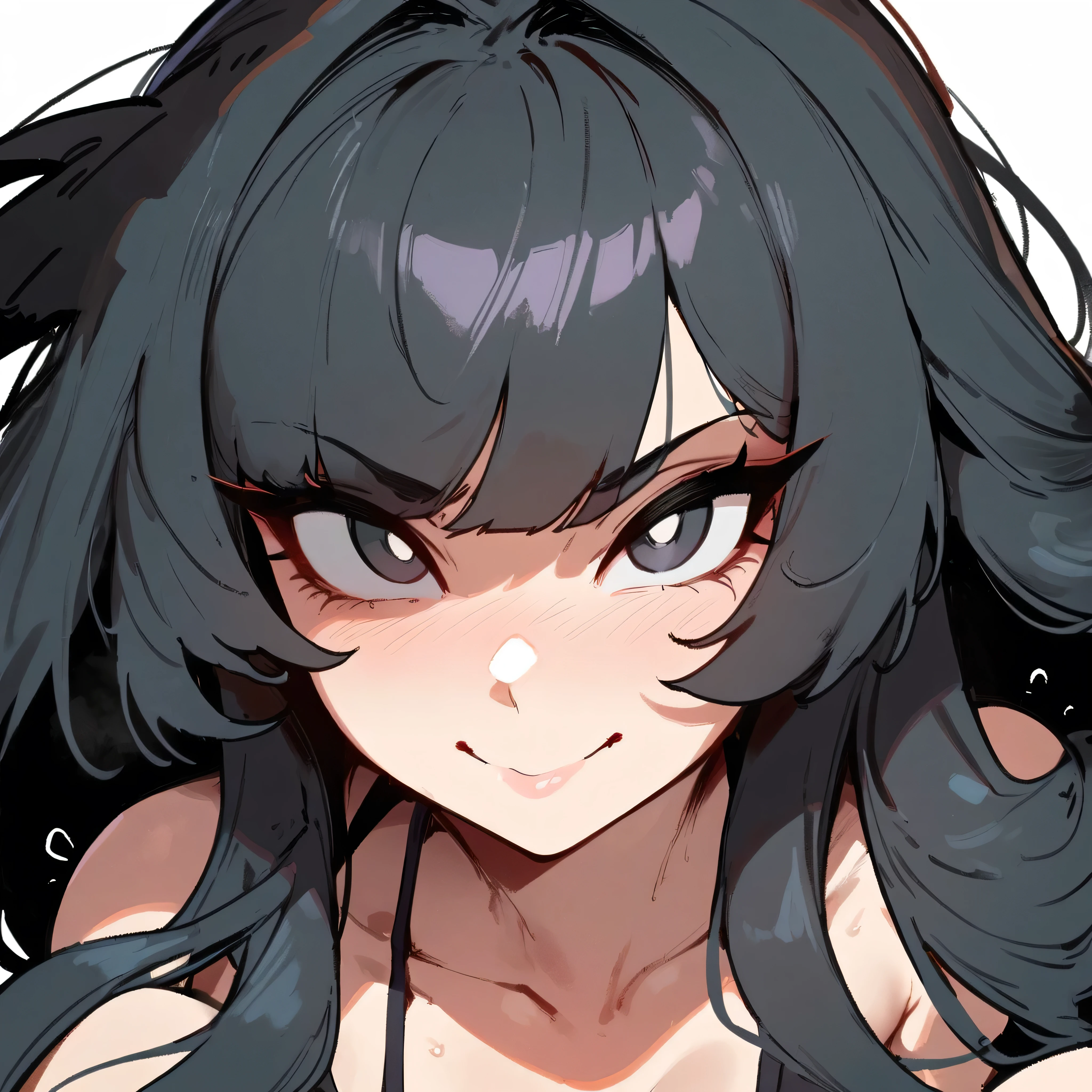 1girl,virtuosa \(arknights\) \\\\\ masterpiece, best quality, newest, , ///// by nyantcha, cutesexyrobutts, by khyle \\\\\ rating:nsfw,bikini,,,,A slight smile,,,,solo,white background, , povpov, ,, day,looking at viewer, pov,,in the centre of shot, black hair, black eyes, bad girl, sadistic, arrogant, slim ass, 18 years old girl,