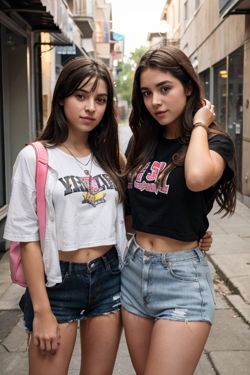 Teen girl with her bff