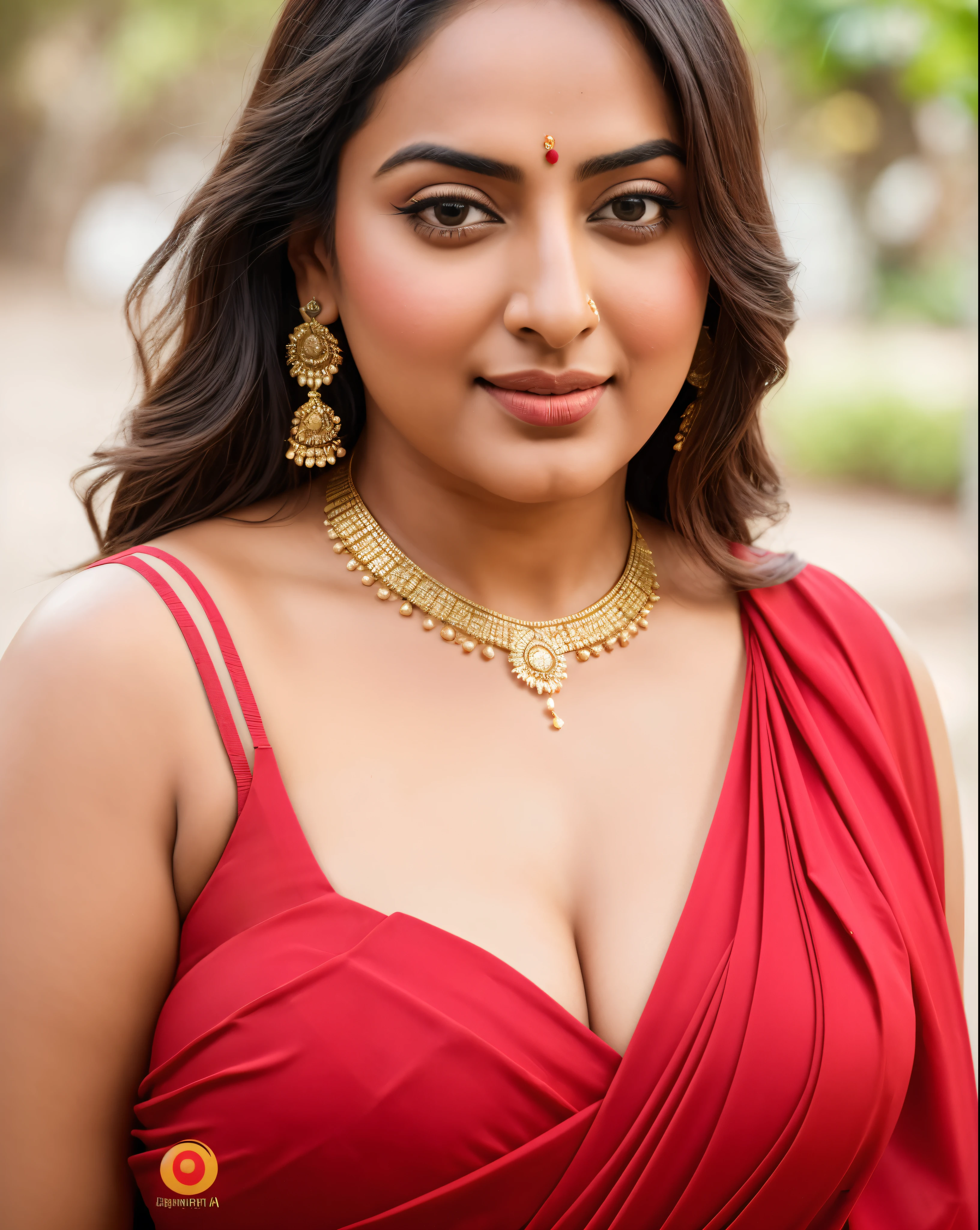 Foto RAW, photorealistic, photography, full body shot, master shot, perfect eyes, goddess like beauty, pierced eyes, perfect thick chubby mallu Desi aunty bhabhi, Wearing a Stanapatta, a chest-band.Saree model, model Photography, Indian saree shoot, Indian traditional wear advertising photography, traditional wear brand shoot, face of Indian actress Sonakshi Sinha, masterpiece, realistic, realism, incredible details,  pleasure, photorealism, detailed skin, skin pores, high contrast, photorealistic Artstation 8k HD digital art trend of high definition and detailed realistic skin texture, ultra detail, realistic skin texture, armature, best quality, ultra high definition, (photorealistic:1.4),, high resolution, detail, raw photo, sweat, Re sharp, by Lee Jefferies Nikon D850 Film Stock Photo 4 Kodak Portra 400 Camera F1.6 Lens Rich Color Ultra Real Realistic Realistic Textures Dramatic Lighting Unreal Engine Trending at Art Station Cinestill 800,(pele altamente detalhada: 1.2), 8k UHD, DSLR, soft-lighting, alta qualidade, grain of film, Fujifilm XT3,she didn't like to wear blouse or bra, she is happy to wear only saree, she hates blouse or bra, detailed hairy armpits, hyper realistic skin, skin pores, sweat, veins, 