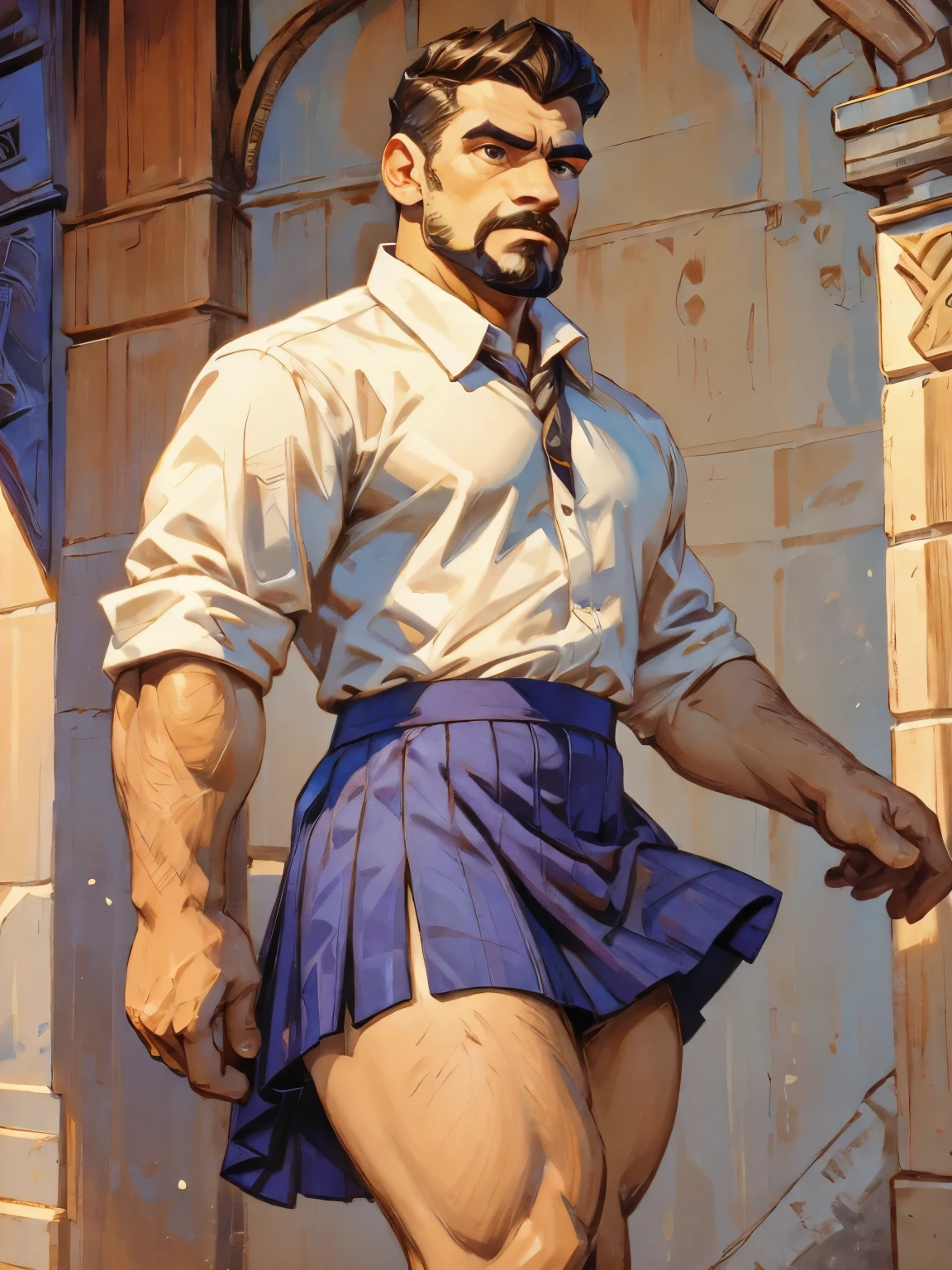 Man de skirt
