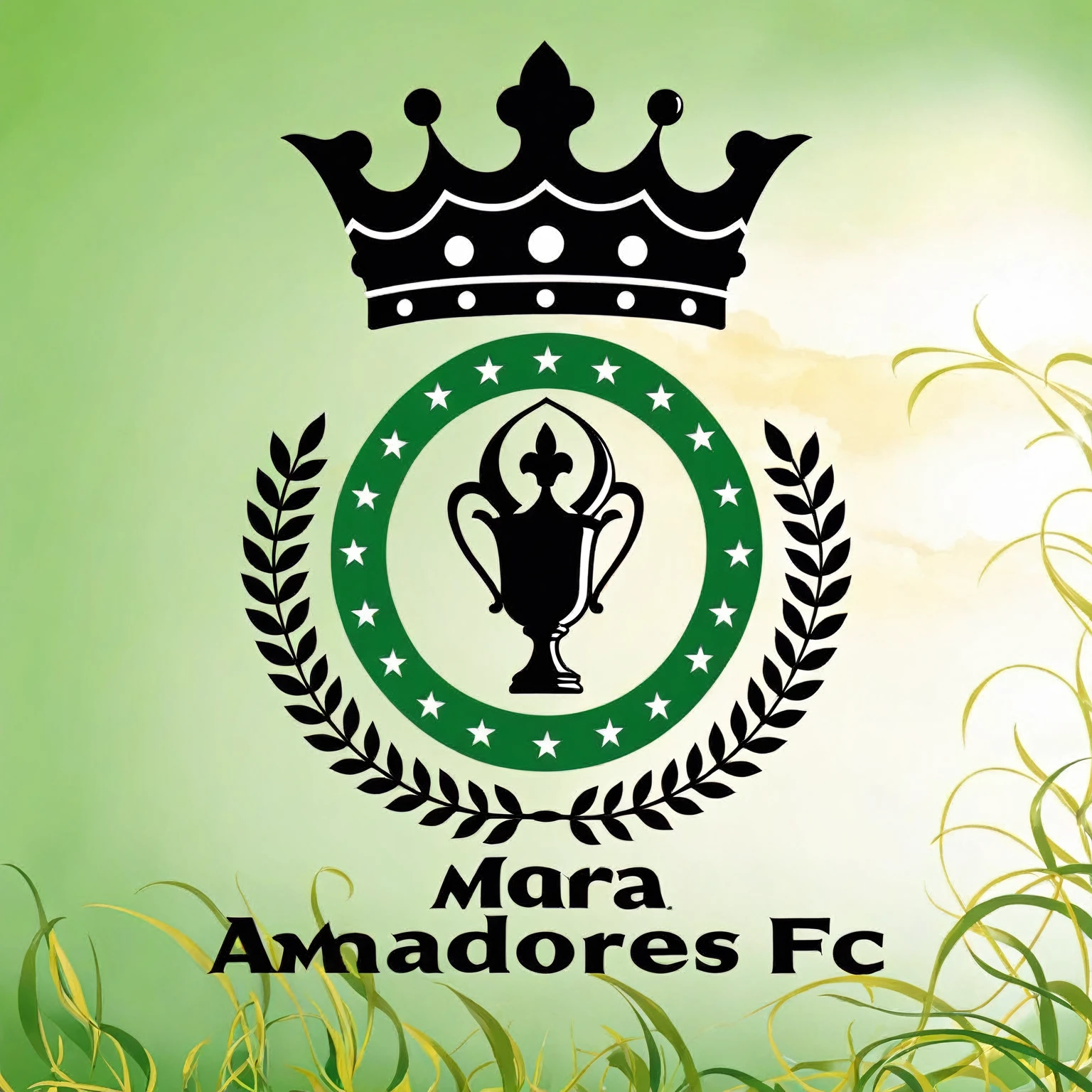 Real amadores fc logo with crown and laurel, Real atmosphere, Real, logotipo esportivo, amador, Real sousaphones, Real photo, Real image, Real ungine, Alexandros Pyromallis, fa, inspired by Almada Negreiros, ( pronto - feito ), ronaldo fenomeno, by Almada Negreiros, para um jogo aaa