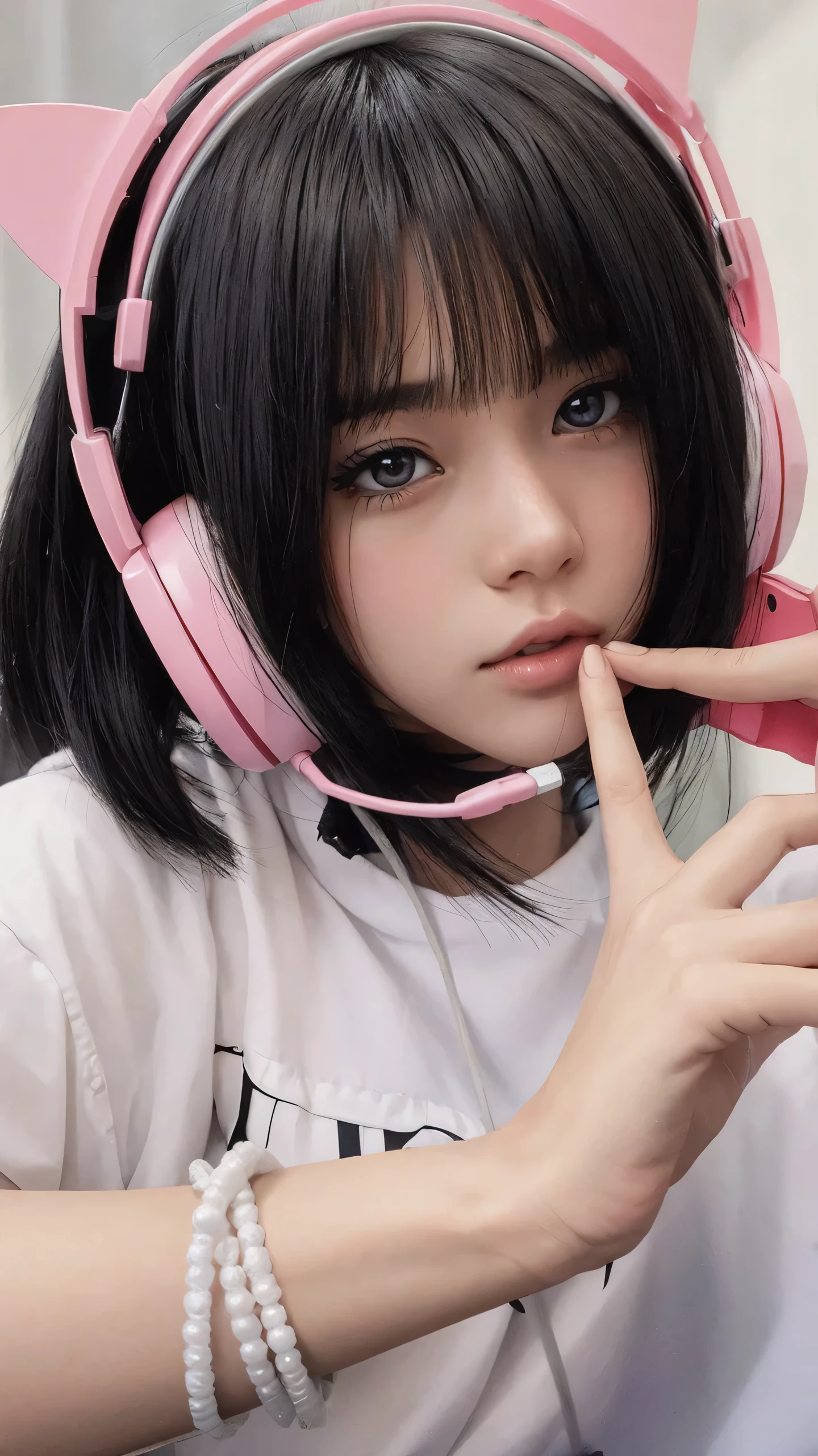 (best-quality:0.8),, (best-quality:0.8), perfect anime illustration, extreme closeup portrait of a pretty woman walking through the city
