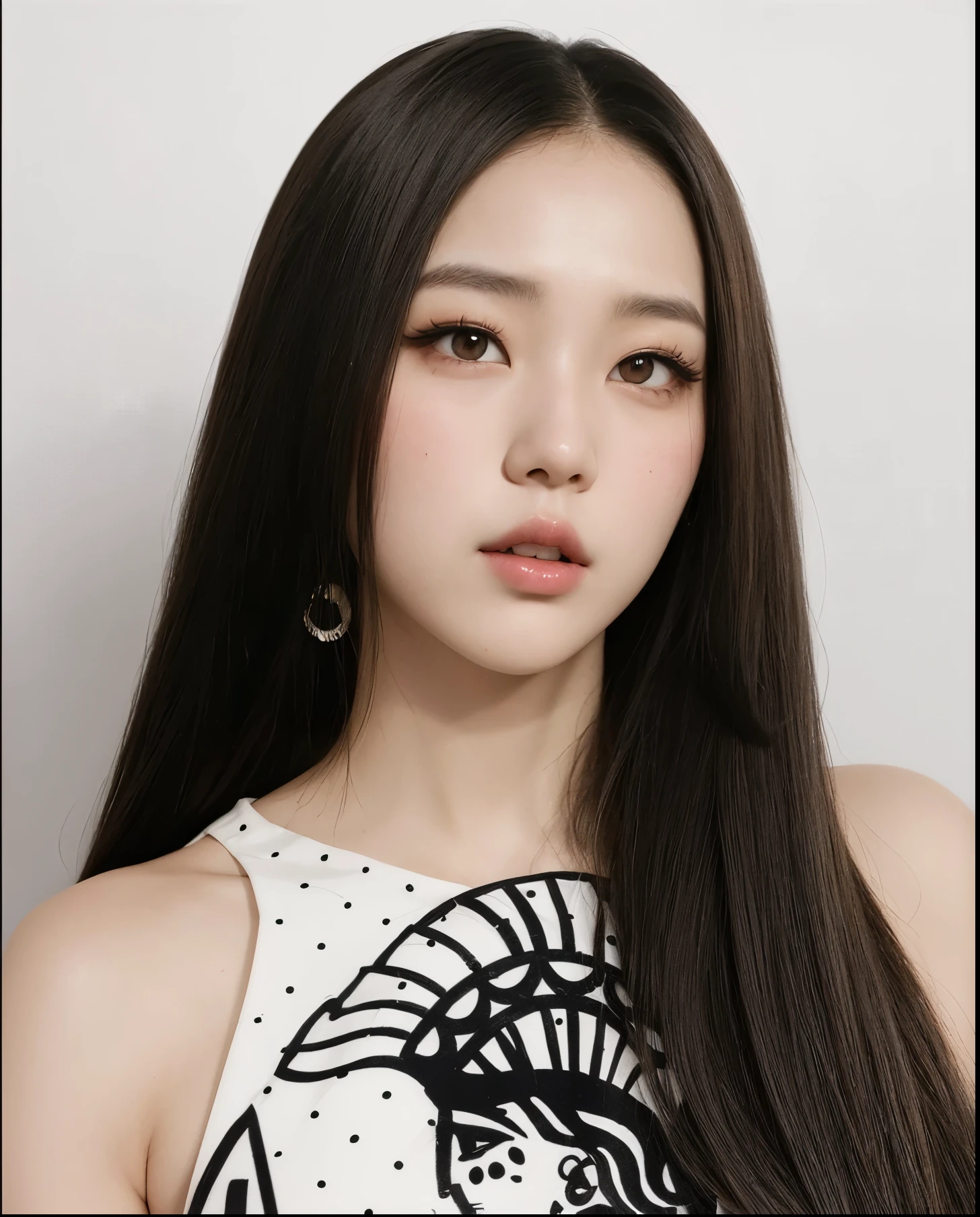 Jisoo kim Hay una mujer que posa para una foto con un vestido blanco., hermosa joven coreana, joven y adorable rostro coreano, hermosa joven coreana, hermosa mujer surcoreana, Young cute pale asian face, preciosa cara delicada, muchacha coreana, preciosa modelo china, pale korean adorable face, maquillaje popular de corea del sur, ulzzang, maquillaje coreano popular