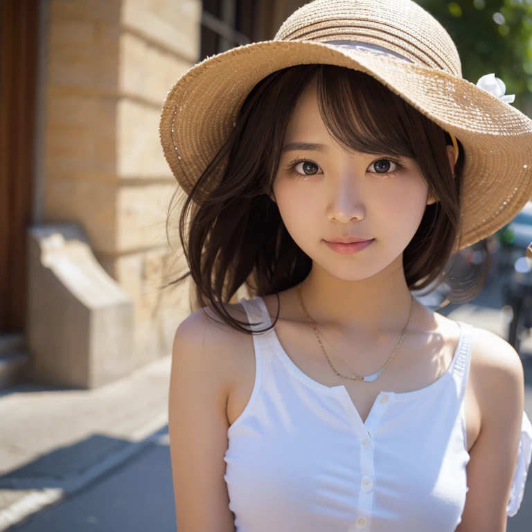 White Skirt、Wide Shot