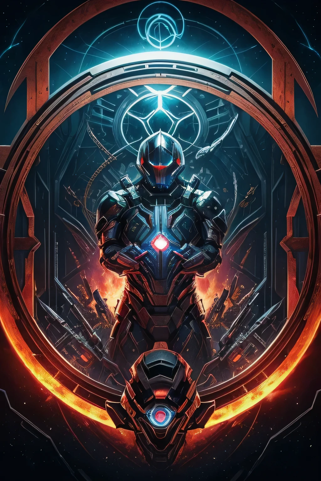 A place of terror in the quantum realm. Mechanical biomorphism, arte de terror. detalhes intrincados, Maximalist Ideal Clipart Images, A arte da pintura digital