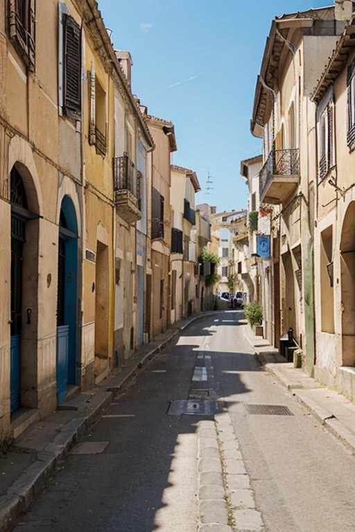 un backround dans les rue d'espagne avec belle vue