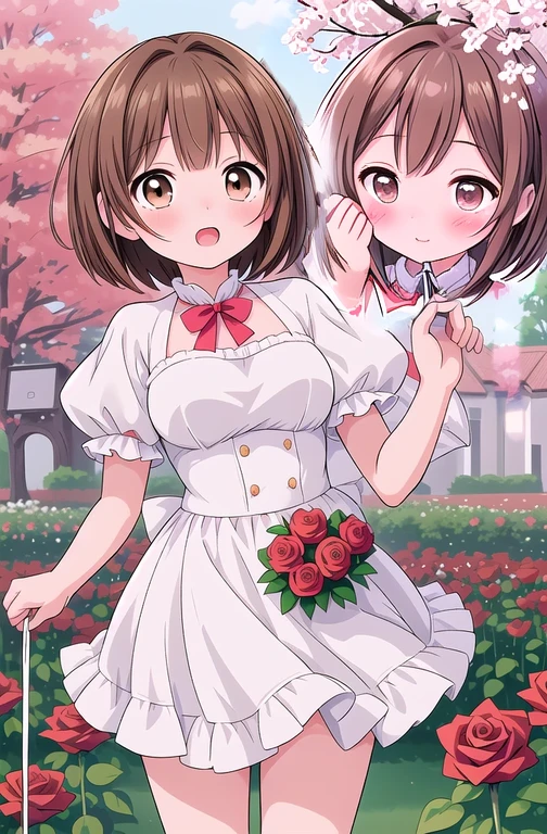 Erase the face and draw a cherry tree