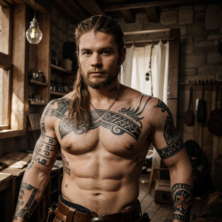 Tatouage viking guerrier 