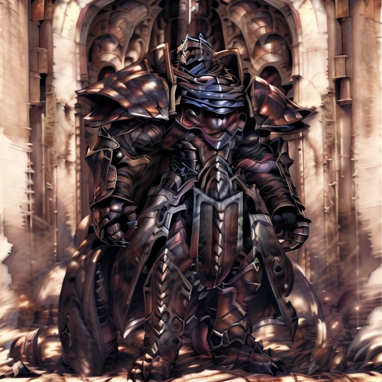 (masterpiece, best quality, detailed:1.2) (Pokémon) LUCARIO, detailed full body, a knight's mechanical armor, glowing wide and heavy armor, wears full body armor. massive muscles, huge pecs, chiseled abs, huge pectorals, exaggeratedly huge muscles. wearing a cloak. unusually developed muscular body big muscle, pecs, triceps, traps, waist narrow, unusually developed muscular body, Dark knight, BlackKnight_fe, The claws are sharp, Sharp teeth, He wears a black cloak on his back. 