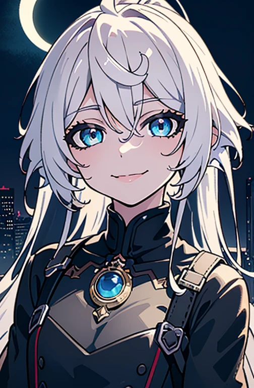 masterpiece, best quality,
1girl, (colorful),(finely detailed beautiful eyes and detailed face),cinematic lighting,bust shot,extremely detailed CG unity 8k wallpaper,white hair,solo,smile,intricate skirt,((flying petal)),(Flowery meadow)
sky, cloudy_sky, building, moonlight, moon, night, (dark theme:1.3), light, fantasy,