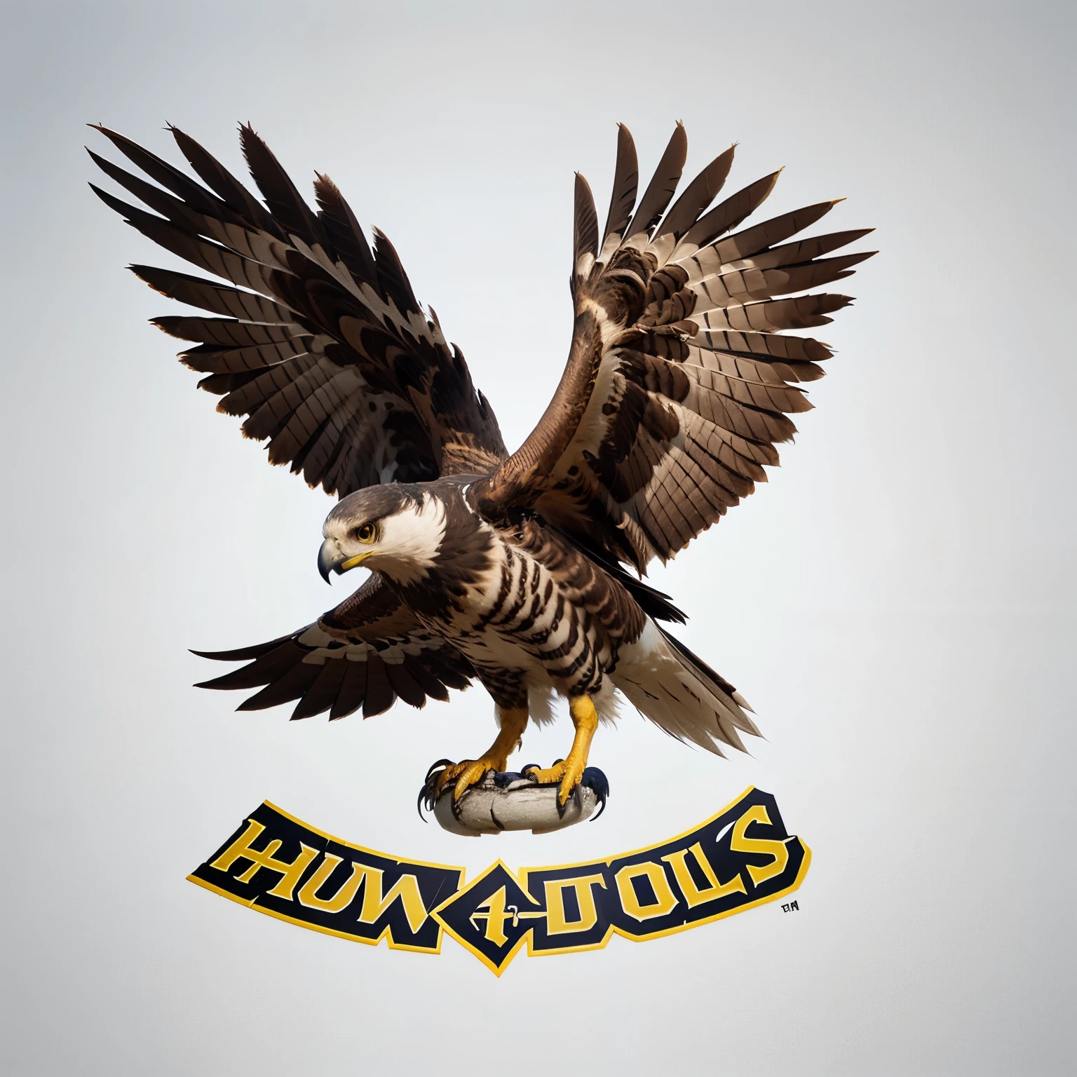 create a logo for a team with a hawk as its mascot