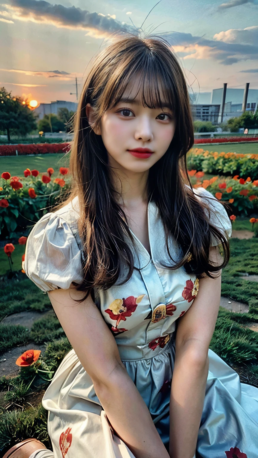 (best quality,4k,8k,highres,masterpiece:1.2),ultra-detailed,(best quality,realistic:1.2),lovely woman,japanese girl, ultimately cute face, field of poppy flowers,sheer yellow floral print summer dress,sunset,play,joy,beauty,harmony,portrait,soft lighting,vibrant colors, HDR, 8k, absurdres, cinestill 800, sharp focus, add_detail:2, Ultra HD | | | ((Fullbody-shot)) add_detail:2 (1woman, solo)