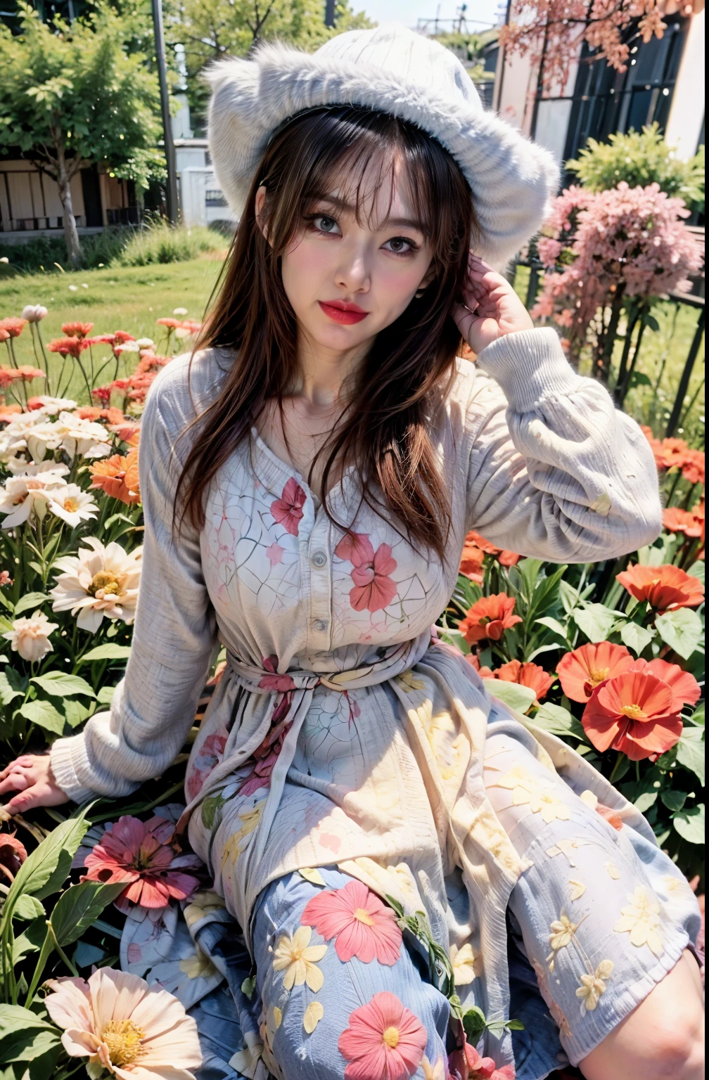 (best quality,4k,8k,highres,masterpiece:1.2),ultra-detailed,(best quality,realistic:1.2),lovely woman,japanese girl, ultimately cute face, field of poppy flowers,sheer yellow floral print summer dress,sunset,play,joy,beauty,harmony,portrait,soft lighting,vibrant colors, HDR, 8k, absurdres, cinestill 800, sharp focus, add_detail:2, Ultra HD | | | ((Fullbody-shot)) add_detail:2 (1woman, solo)