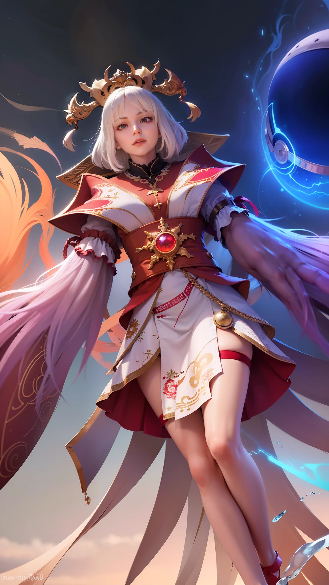 Face demon slayer art, masterpiece, ((perfect eyes)) best quality, ((perfect hair)) best quality, (semirealism:1.9), beautiful lighting, (extremely detailed CG unity 8k fhd wallpaper), High Detail, Sharp focus, dramatic outdoors, 1 girls ,19 years old, white hair, light purpel eyes, smile.
