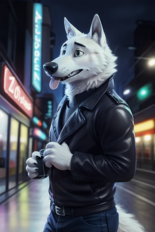 cute cartoon of a (gary \(zootopia\)) wearing a (leather jacket), solo, wolf, white fur, tongue out,
BREAK, background gay bar, neon lights, sexual depravity, BREAK, (intricate, high detail, film photography, soft focus, RAW candid cinema, photorealism, realistic, photorealistic, analog style, subsurface scattering, masterpiece, best quality, ultra realistic, 8k),