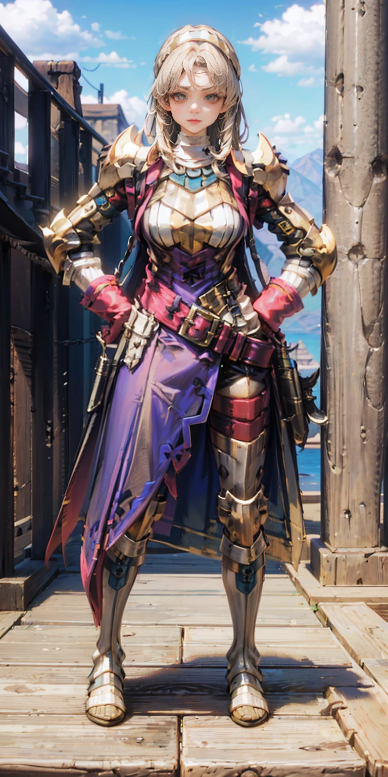 full body, whole body. 1solo (girl). slave fighter, loincloth standing, hands on hips full body, whole body. 1solo (girl). slave fighter, loincloth standing, hands on hips, metal sandals, backpack, choker, big belt, view from below, feet together, bracers, tiara