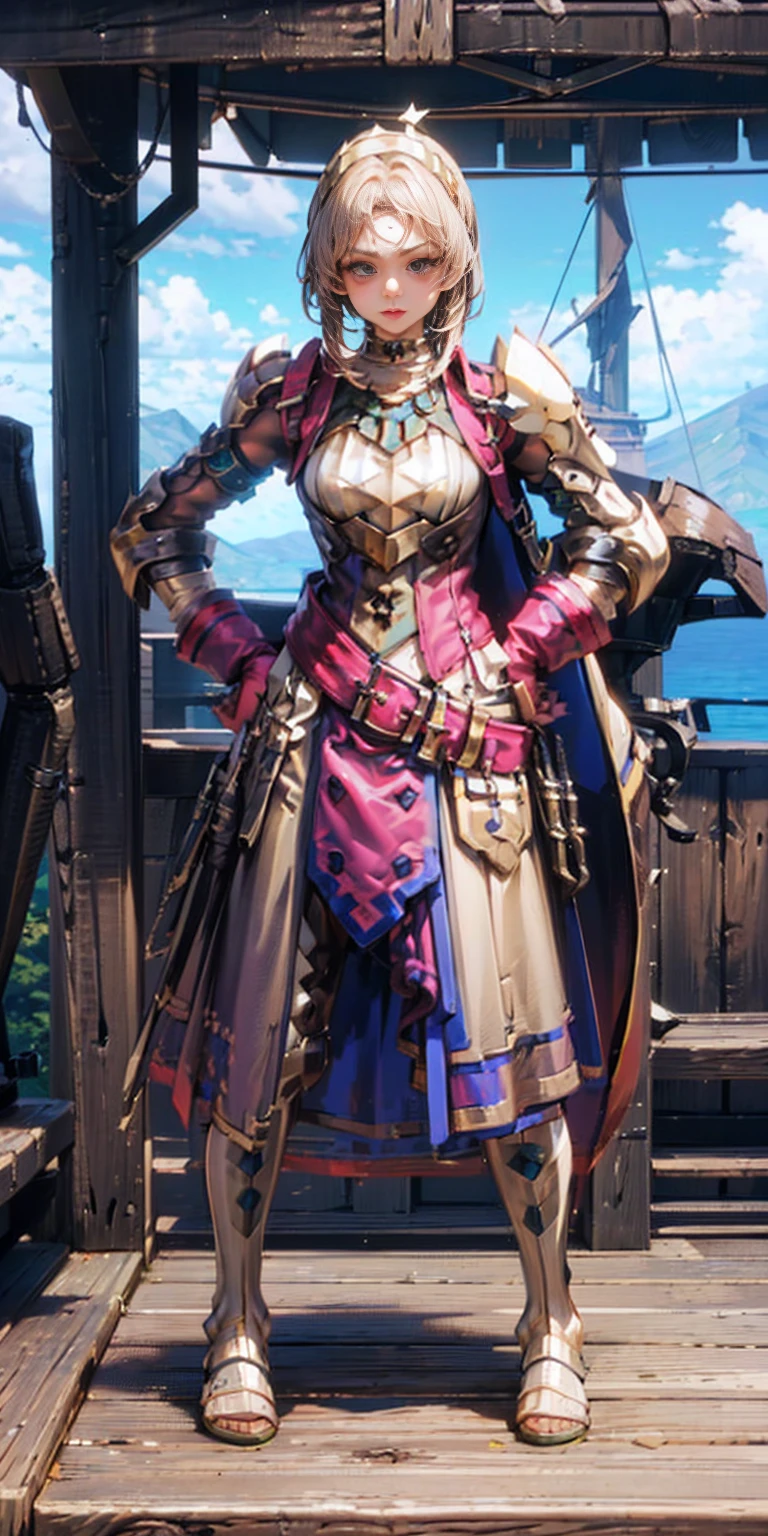 full body, whole body. 1solo (girl). slave fighter, loincloth standing, hands on hips full body, whole body. 1solo (girl). slave fighter, loincloth standing, hands on hips, metal sandals, backpack, choker, big belt, view from below, feet together, bracers, tiara