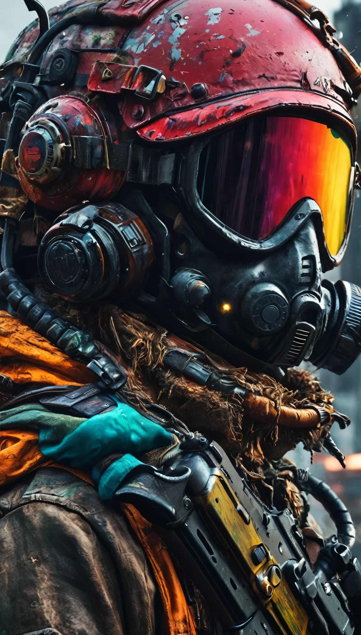 create an image demonstrating the style of ((Avant Apocalypse)) style, hyper realism, 8k high definition, vibrant colors, sharp focus, insanely detailed
