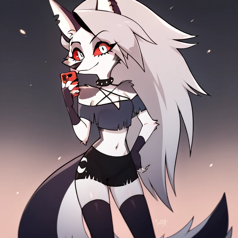 score_9, score_8_up, BREAK, source_anime, (1girl, solo), uncensored, perfect body, slim, thigh highs, fingerless gloves,
anthro, furry, pose, sexy,
Loona \(Helluva Boss\), 