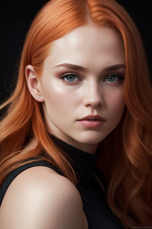 Image: A stunningly realistic photo of Yelena Belova, the blonde-haired, red-headed beauty, Anna Nikonova aka Newmilky, the fiery red-haired Swedish woman, Ava Max, the seductive brunette with long, rojizo hair, and big eyes.

Photographed in a Canon EOS R5, 50mm Lens, F/2.8, high resolution, ultra-high definition, detailed, hyper-detailed, with a focus on realistic skin texture and high contrast. This photorealistic digital art piece showcases the trending on Artstation 8k HD high definition, with a detailed,
