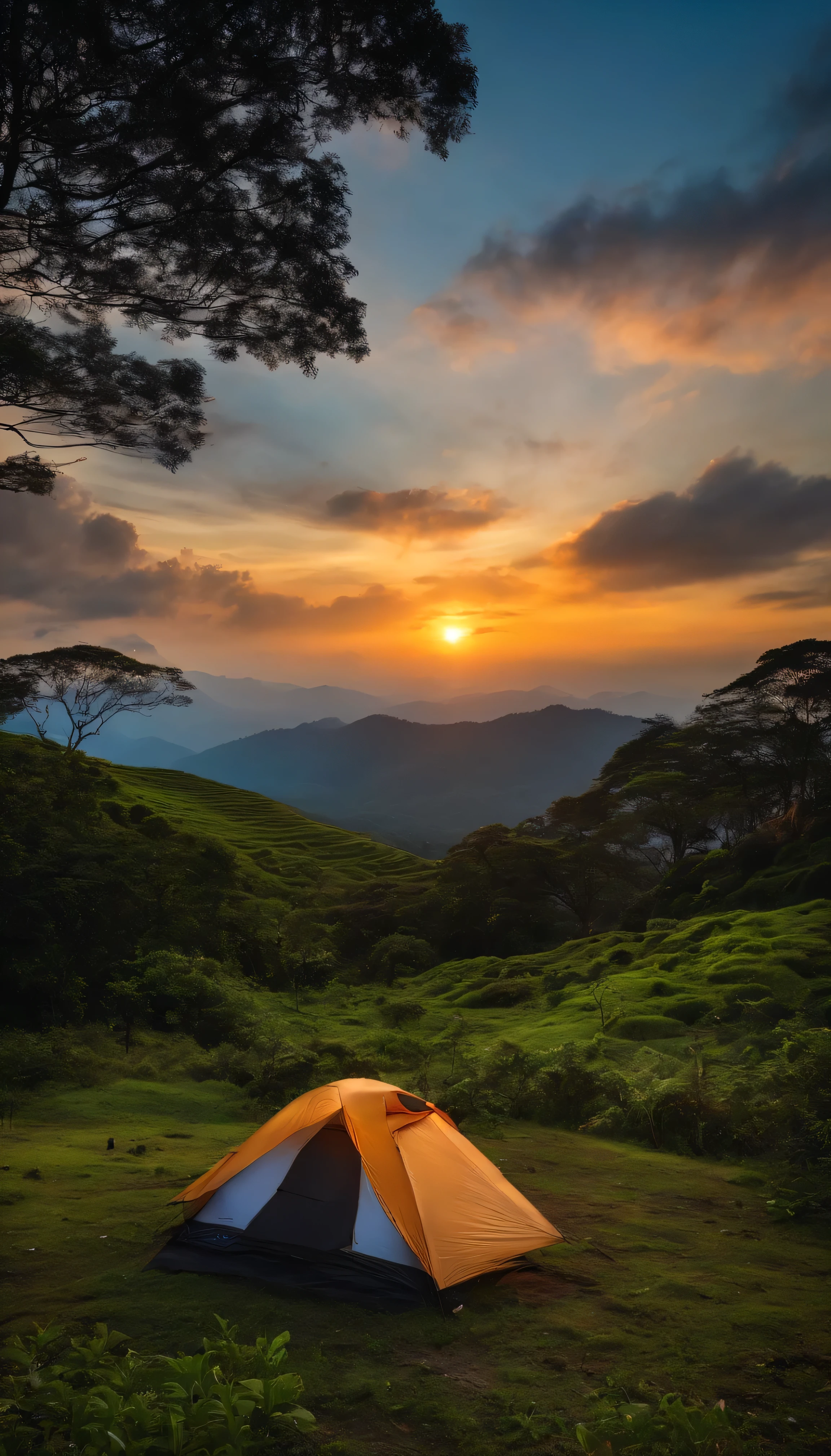 Bogor peak, camping, sunset, picnic area 