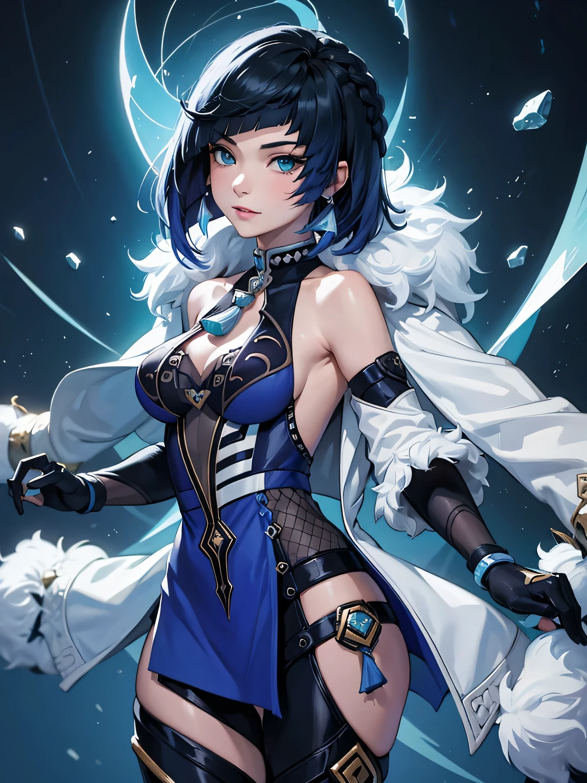 [yelandef]:1.5,((masterpiece,highest quality,Detailed images,Beautiful images)):1.4(1girl,solo)(Yelan&#39;s full body image,smile、Beautiful body lineedium beauty breasts、Beautiful side breasts):1.1(Sunset、grassland、Bright lighting overall、Backlight、Mysterious atmosphere):1.2
