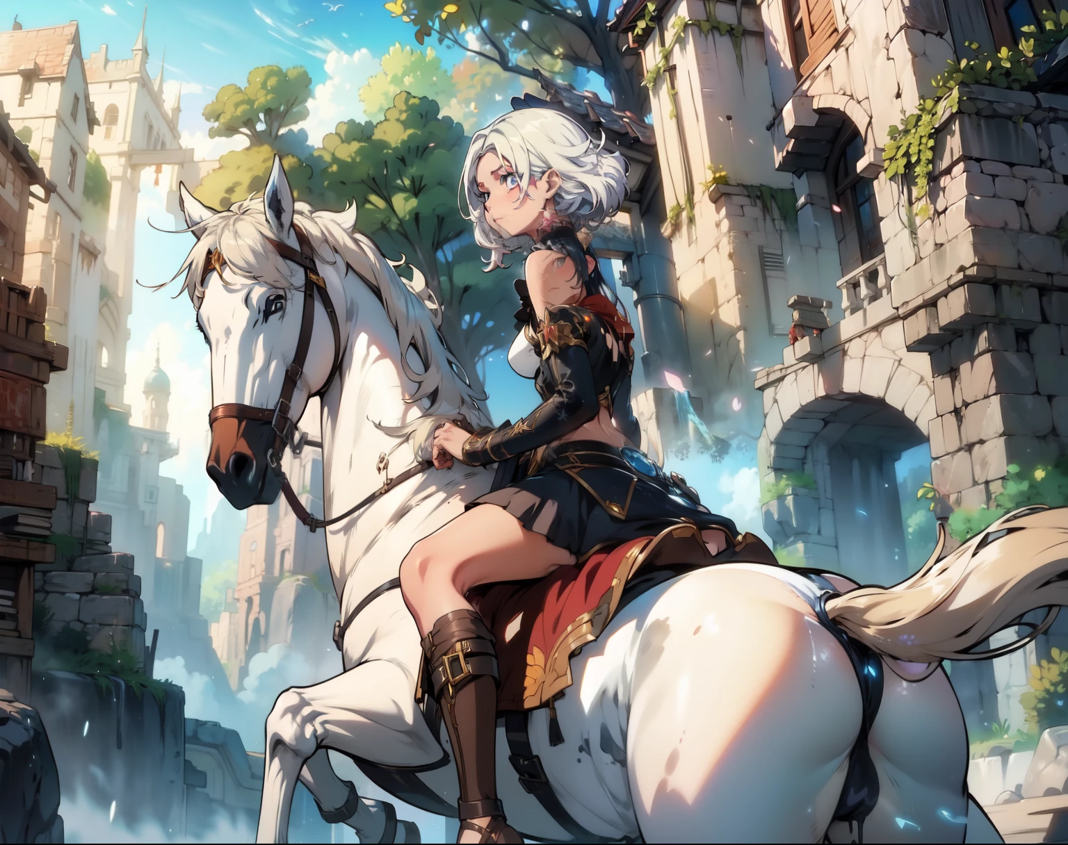 ((best quality)), ((anime masterpiece)), (high detailed), 8k, cinematic lighting, woman hand, holding rein