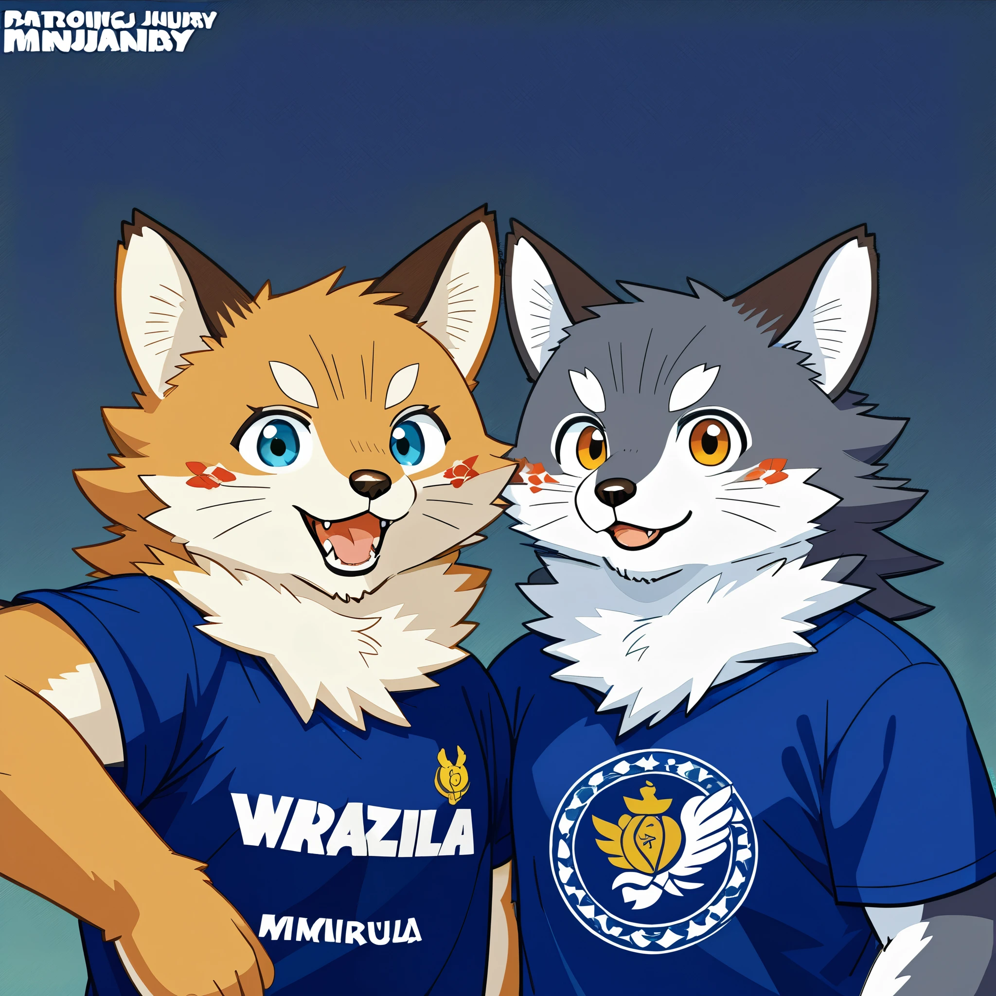 top quality, best quality, rzminjourney, vector-art, High-quality illustrations, masterpiece)(kemono, furry anthro)logo mark, round, T-shirt design,