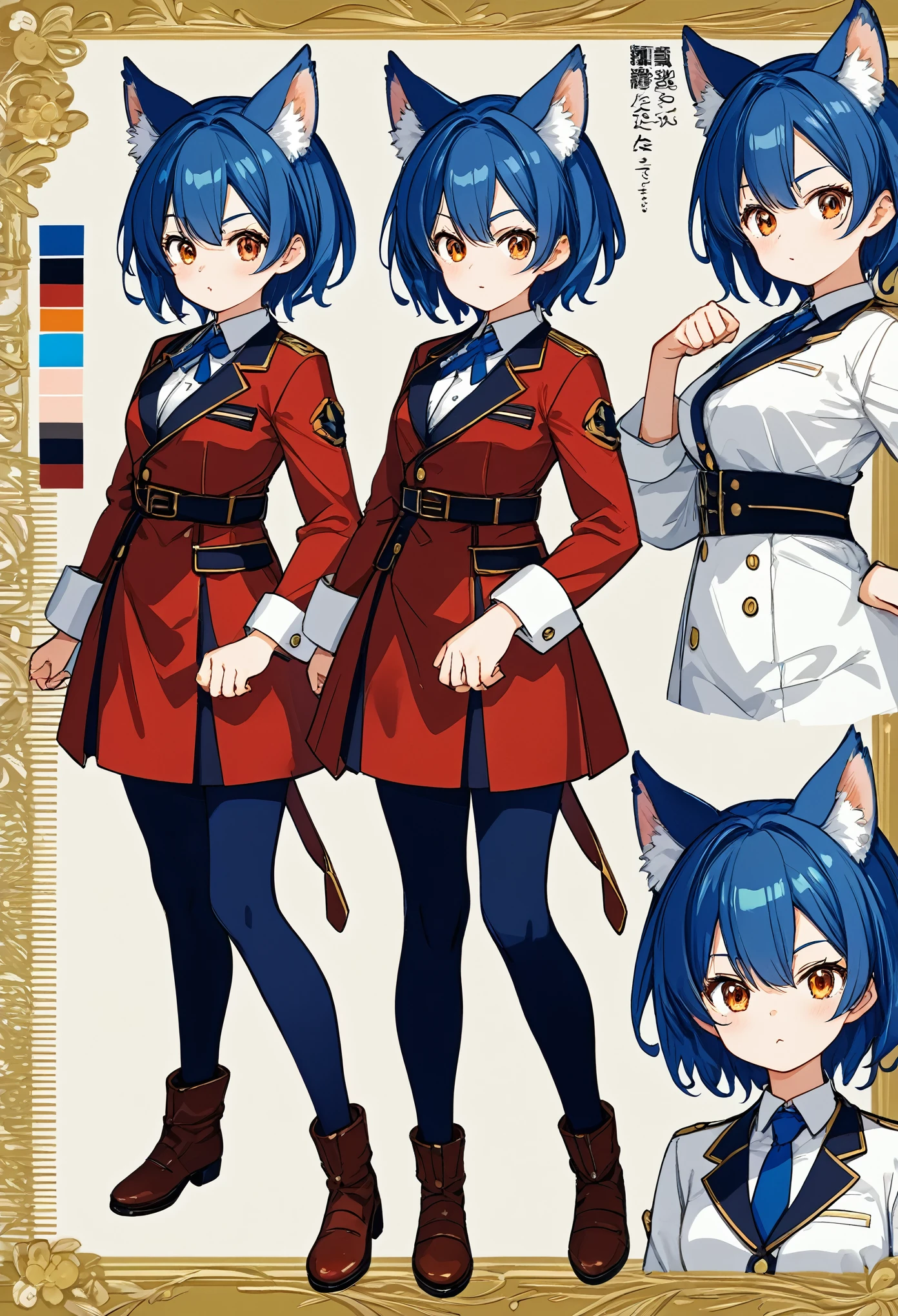 highres, top quality, best quality, paid reward available, High-quality illustrations, unparalleled masterpiece, perfect artwork, absurdres, perfect anatomy, standing kemono boy, three view drawing, front and side and back, character sheet, character design wolf, assorted facial expression, fully posable, neutral pose, extra detailed body, thinking pose, cool pose(highly detailed figure)complete detailed body, anime character,