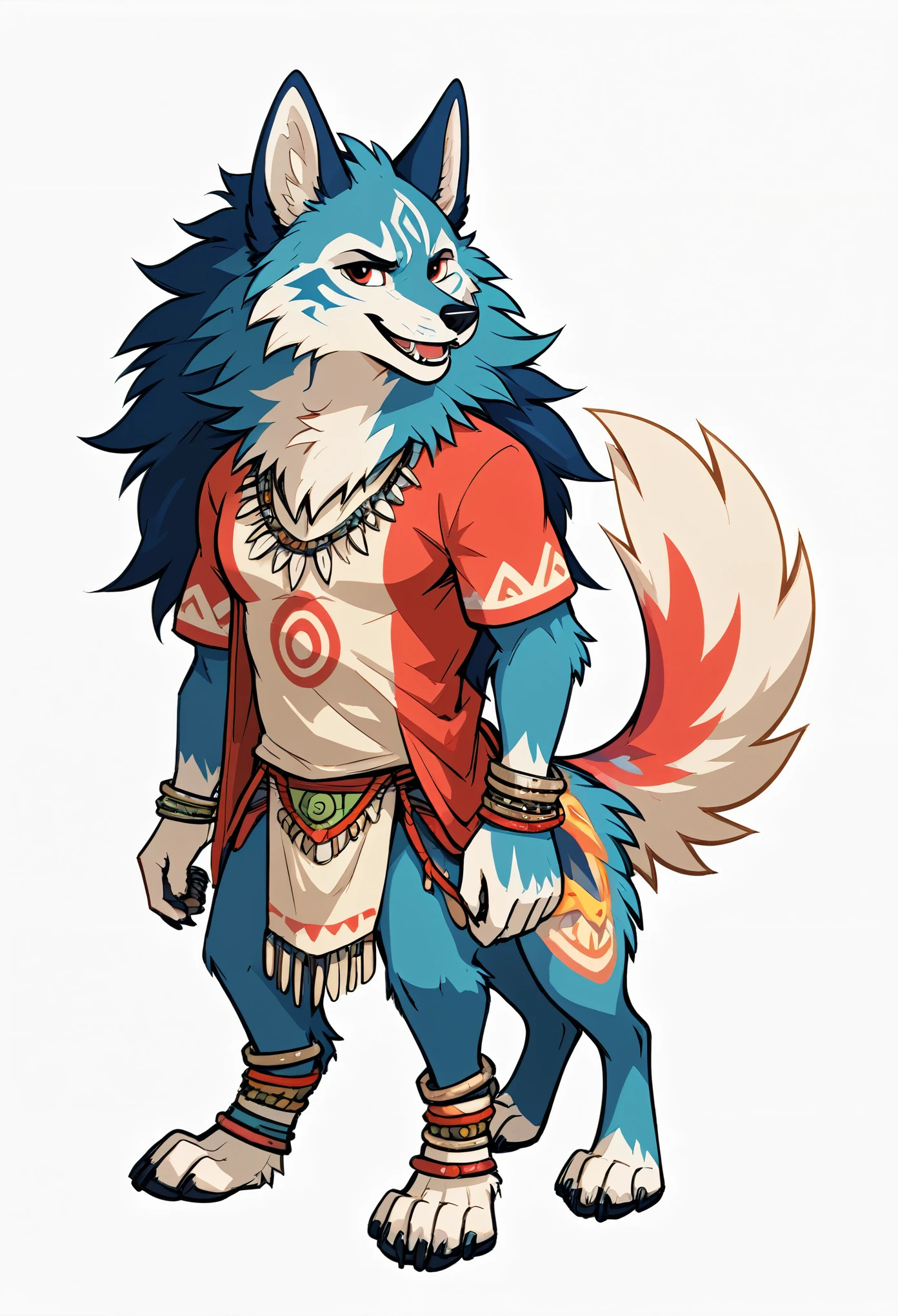 8k, Tribal Spirit animals, A t-shirt design inspired by tribal art and folklore, featuring intricately detailed spirit animals such as wolves, The design incorporates geometric patterns and bold linework to create a striking and powerful composition, white background,