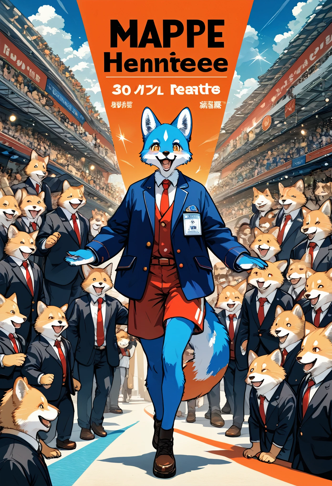 cover_page, super high resolution, detailed background, World Heritage Site, 6+boys, 6+girls, Happy, joyful, absurdres(Photos of solo travelers)(kemono, furry anthro),