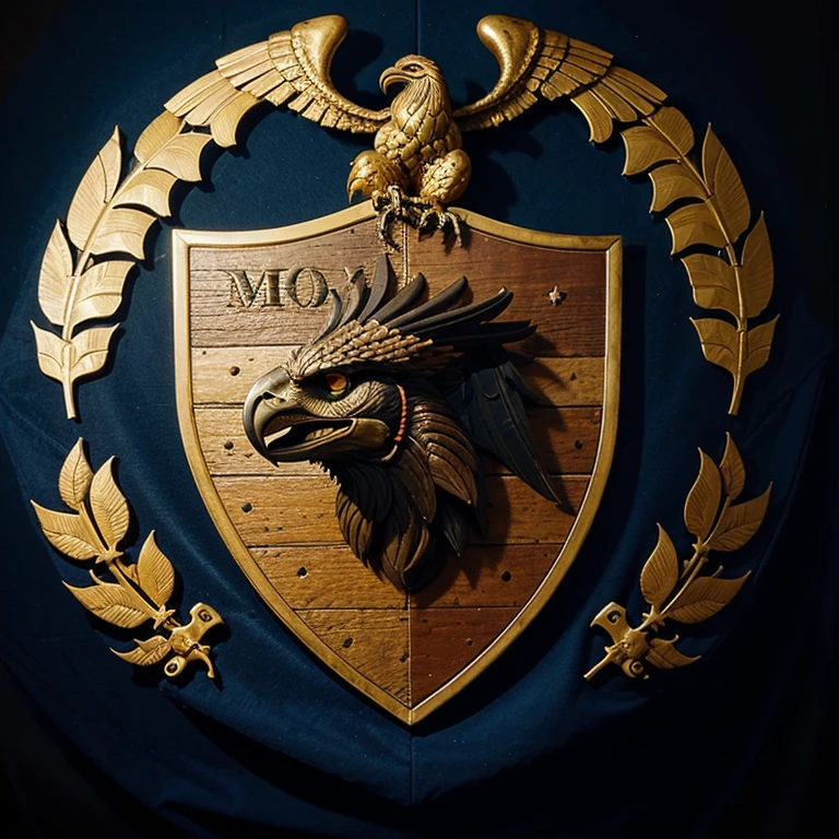 Escudo de um time cujo o nome e voraz e o mascote e uma fenix
