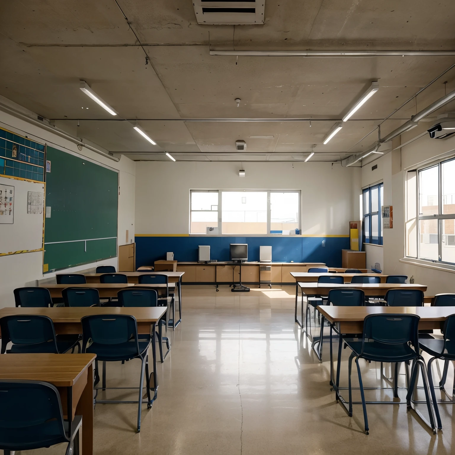 Scenography of a municipal high school that successfully carried out a project which consisted of reconstructing an identity of belonging to students of a municipal high school to reduce the levels of violence., improve academic performance and feel the establishment more comfortable