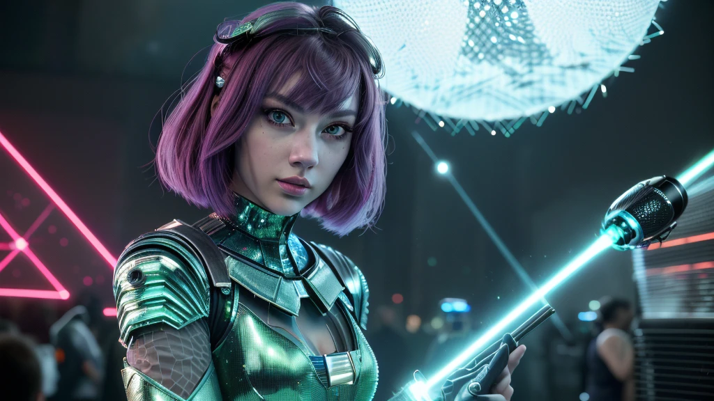 (a cute woman(t4yl0rsw1ft),1girl,beautiful detailed eyes,beautiful detailed lips,extremely detailed eyes and face,longeyelashes,sensual cosplay (include laser gauntlets and retractable head dome), cosplaying Buzz Lightyear),heroic musical space saga,buzz defeating robots,stage weapons, photo-realistic:1.37,(best quality,4k,8k,highres,masterpiece:1.2),ultra-detailed,(realistic,photorealistic:1.37),vivid colors,studio lighting,sharp focus,physically-based rendering,extreme detail description,professional
