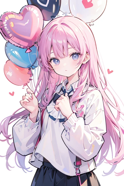 Illustration of many balloons heart Filled up Background only