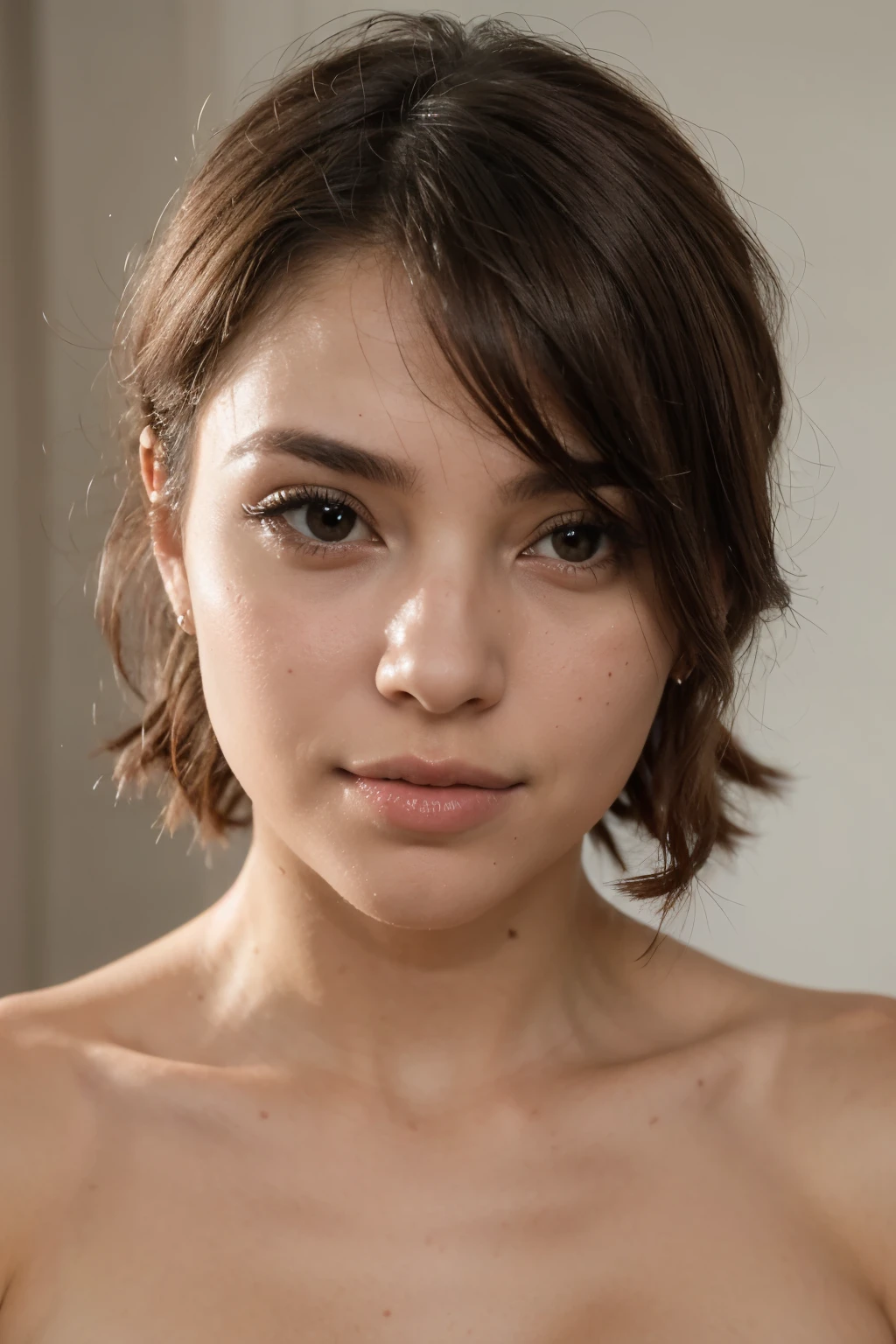 ((melhor qualidade)), ((Beleza)), (cabelo cacheados,morena,magrinha, nariz fino), rosto perfeito,boca carnuda
