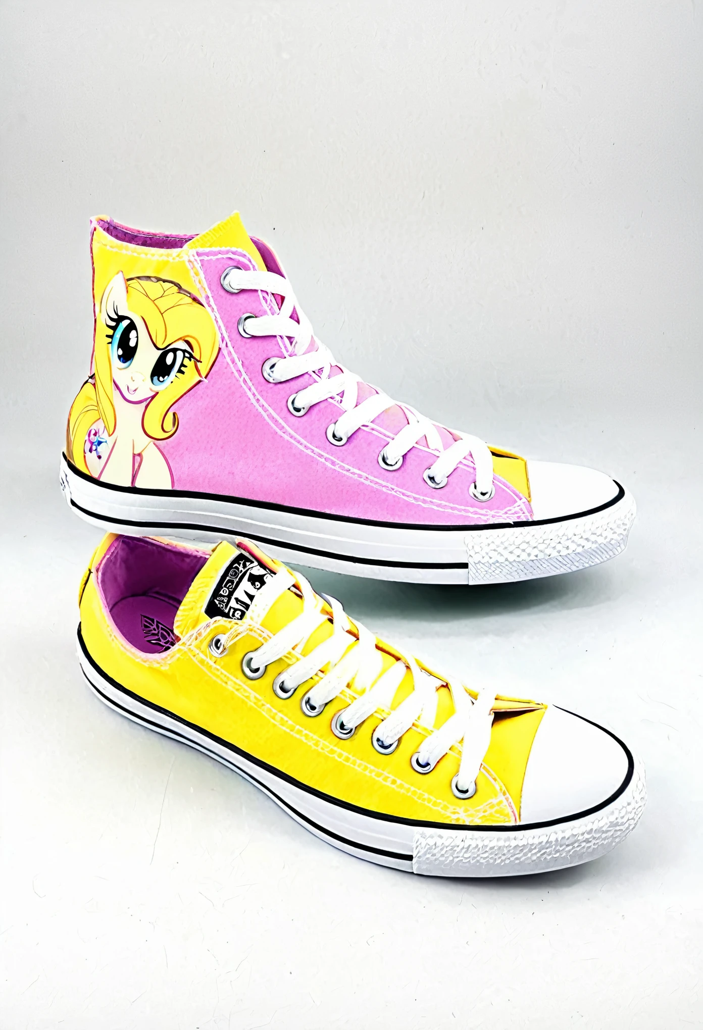 Tênis estilo All Star Reverse Fluttershy de my little pony 