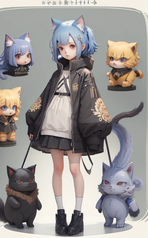 桌上有許多不同類型的玩具figure，Nendoroid3 d，anime statue，玩具figure，q posket，Funny company anime style，動漫動作figure，Nendoroid，PVC Statue，Minion size baby，風格為Nendoroid，figure、 動漫figure、Vinyl Toy Figurines、Nendoroid、動作雕像玩具

animal illustrations,mixed species,different kinds of animals,various species,diverse animals,digimon evolution，Ultimate Evolution，perfect body，ultimate body，horse，There is personification，digimon evolution，Ultimate Evolution，perfect body，ultimate body，UFO，有horse，There is personification，有Cat lady

貓耳娘與許多動物的合照，animal illustrations,mixed species,different kinds of animals,various species,diverse animals,digimon evolution，Ultimate Evolution，perfect body，ultimate body，horse，There is personification，digimon evolution，Ultimate Evolution，perfect body，ultimate body，UFO，There is personification，Cat lady，cat ears women\(Lovely,Kawaii,10 years old）rest ,quality\(8K,Extremely detailed, masterpiece,high resolution,top-quality,top-quality real texture skin,提high resolution,RAW photos,Best quality,Very detailed\)