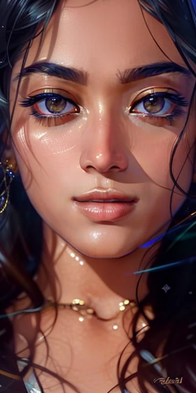 {{Beautiful Beyoncé}}, figura feminina flutuante feita de fitas, smoke, in the sky, colorido e vibrante, mystical colors, contemporary impressionism, pintura de retrato de yanjun cheng, pintura iridescente, 3/4 perspectiva, rosto fofo, low angle, sweeping circular composition, grandes e lindos olhos de cristal, big irises, UHD, HDR, 8K, (Obra de arte:1. 5), (o retrato mais lindo do mundo:1.5)