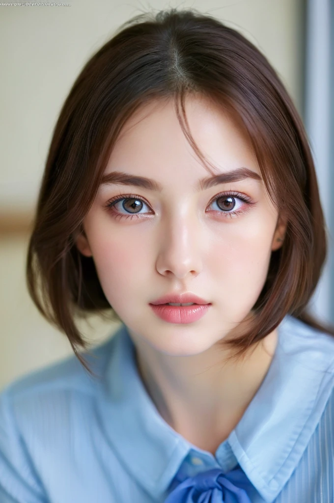 (((32ｋ,Attention to details,Attention to detail、masterpiece,Attention to detail,alone))),RAW Photos & Realistic atmosphere,beautiful dark blue eyes,Mouth Details,Glossy lips,Thin eyebrows,beautiful Eyes、Soft white skin that shines in every detail、sheの深い黒い瞳はとてもbeautiful,Lip details、とてもbeautiful顔,とてもbeautiful顔、Lively Faces,beautiful, Glowing Lips,beautiful Eyebrows,Infinite Reality, Realistic Young Gravure Idol,she&#39;she&#39;she&#39;she&#39;she&#39;Very cute woman , Young Gravure Idol, Young Gravure Idol, Very beautiful and cute beautiful 21 year old girl,Incredibly beautiful and elegant，beautiful 21 year old girl,Natural soft light,（Shiny Hair,,beautiful and kind eyes：1.5）,A kind smile,Shapely ,Medium Long Hair,Tying up hair,beautiful posture,No makeup,Thinking Ahead,
