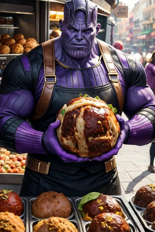 Thanos became a meatball seller