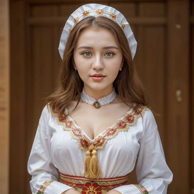 Beautiful woman, 21 years, 🇲🇩 Moldova, moldovan ethnicity, dressed in traditional clothing