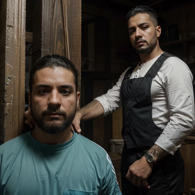 Carpintero de las minas, Alto y flaco, con cabellos erizados y gruesos y es un preso quebesta en el penal o carcel