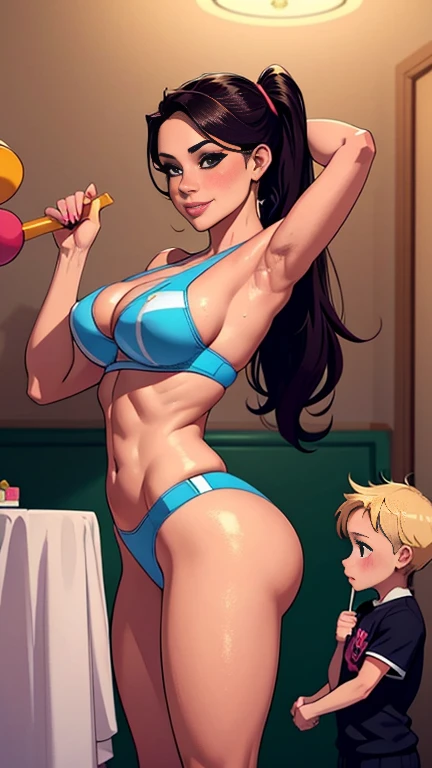 Una chica de secundaria topless、Traje de marinero brillante showing big tits、bolsa para la escuela、falda plisada、cinco dedos、Pechos colosales a punto de estallar seducingo young boy 、Poses genialeodelo de fitness、abdominales、piernas largas、sonrisa genial、poneyTail、piel bronceada、piel reluciente、vista de cuerpo completo、cosplay publicitario、cosplay completo, couple of sexy tall cheerleader and young son (mom seducing small boy), eight years old birthday party at home , birthday party at home, birth day decoration, sexy cheerleader in hot cheerleader lingerie outfit celebrating birth day with small son eight years old, group of boys celebrating birthday with the sexy tall cheerleader , sexy blonde cheerleader with small latin son touching , busty mom , lingerie, perfect ass, perfect legs, huge breast milking, Sexy hooker cheerleader seducing boy in birthday party, cheerleader ridding son having sex, small boy ridding cheerleader