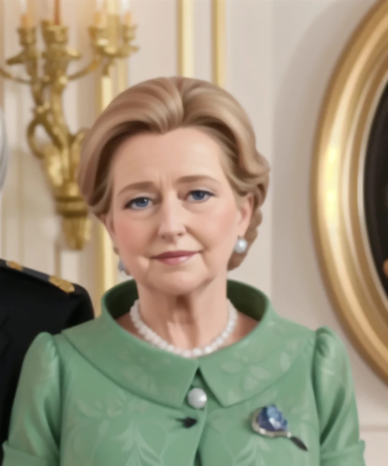 Mujer, Queen of Belgium has dark black skin.., he is 80 years old,,