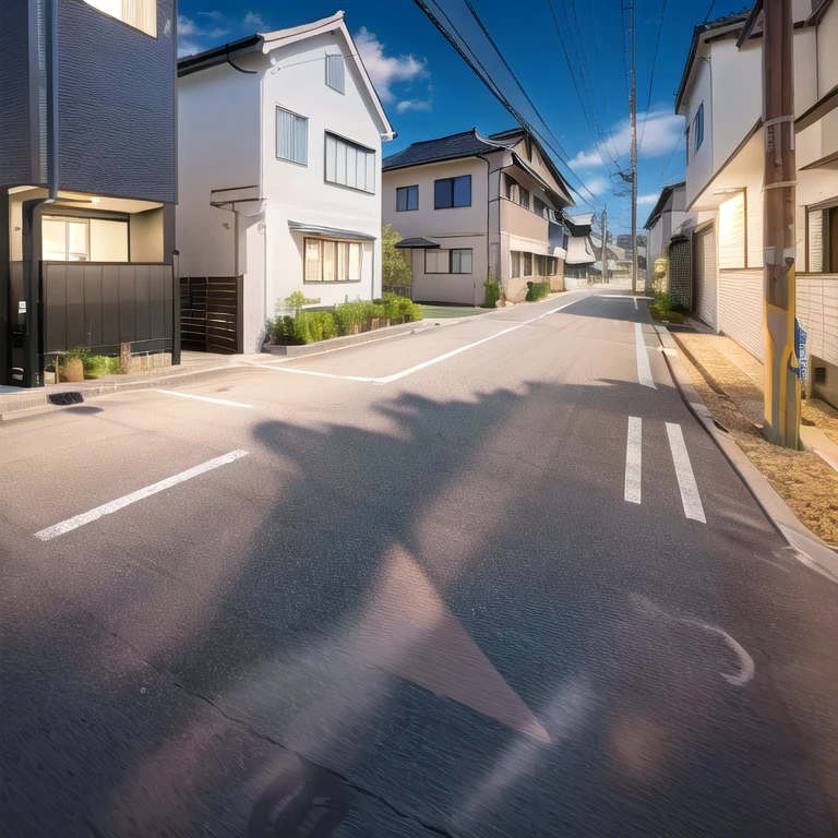 highest quality, Super detailed, figure, star, Moon Japan, scenery, night中, 深night, 自転car, 地上car両, road, scenery, Outdoor, swoodt, null, Power lines, road sign, sign, Electric pole, night, building, 自動car, Home, wood, Blurred, Shadow, window, plant, city, car, town, dim, fog
